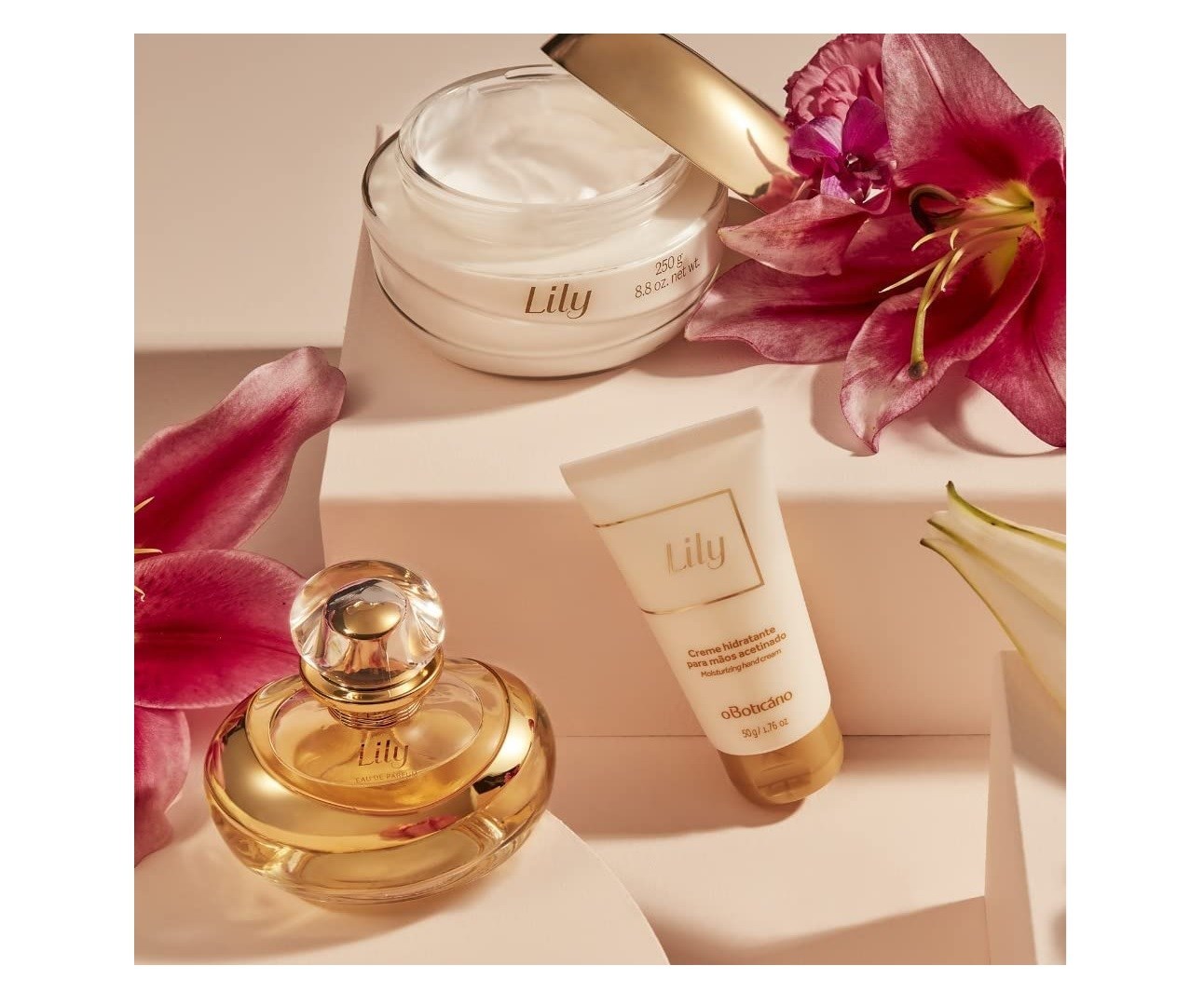 Lily Creme Acetinado Hidratante Desodorante Corporal, 250g