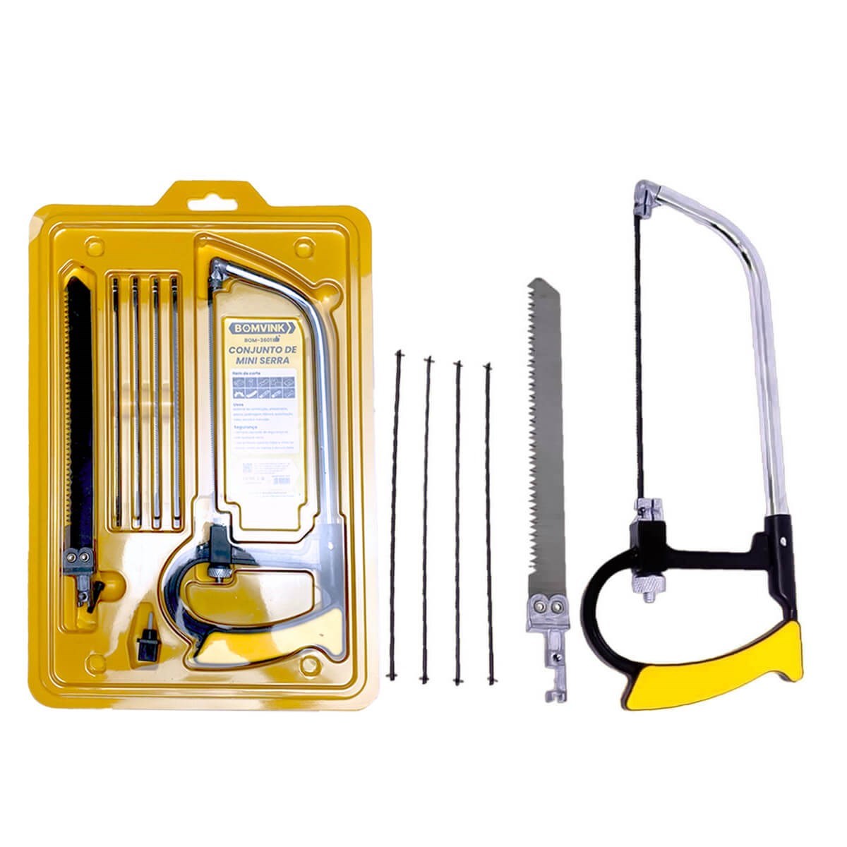 Arco de Serra Multifuncional com 7 Peças para Corte Preciso