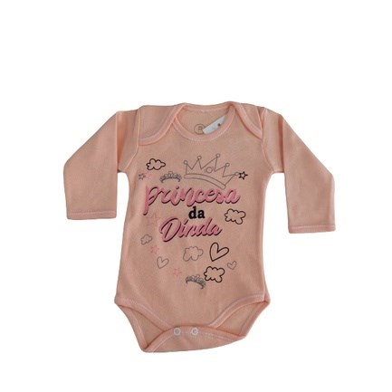 Body Bebe Feminino M Longa Pequenino Baby P ao G
