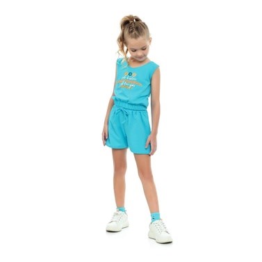 Conjunto Infantil Feminino Blusa e Short Angerô 10 ao 14
