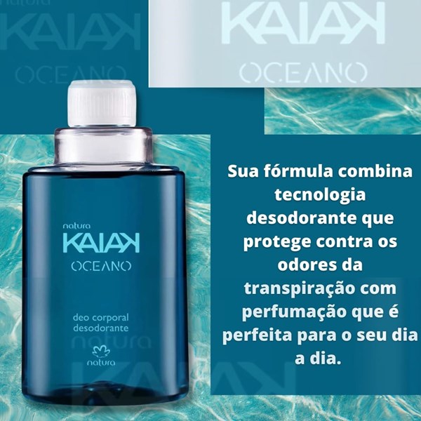 Refil Desodorante Corporal Kaiak Oceano Masculino - 100 ml
