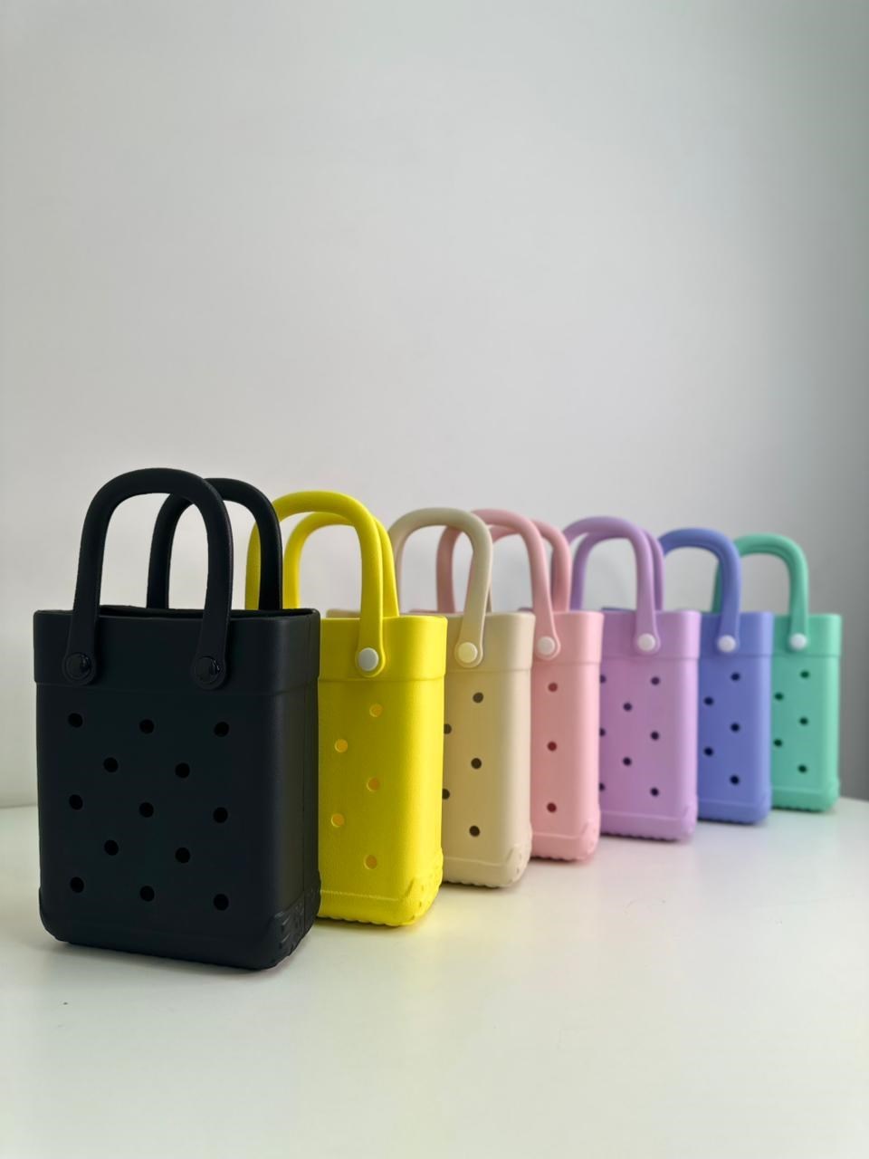 Bolsa Eva Impermeável Colorida Praia Passeio Com Furos A05