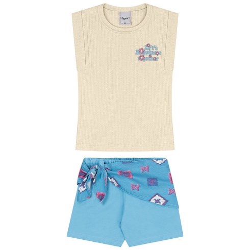 Conjunto Inf Feminino Blusa e Short Angerô TAM 1