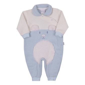 Macacão Bebê Masculino M Longa Soft Paraiso P ao GG