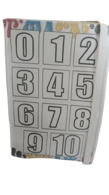 Livro para pintar e depois lavar.