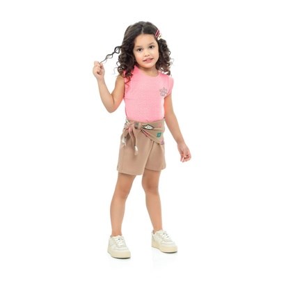 Conjunto Inf Feminino Blusa e Short Angerô TAM 1