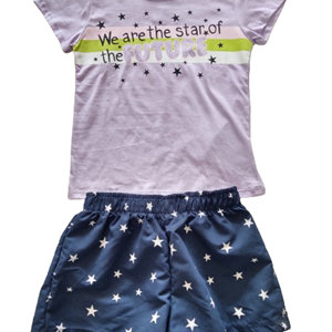 Conjunto Inf Menina Blusa e Short Rovitex TAM 10