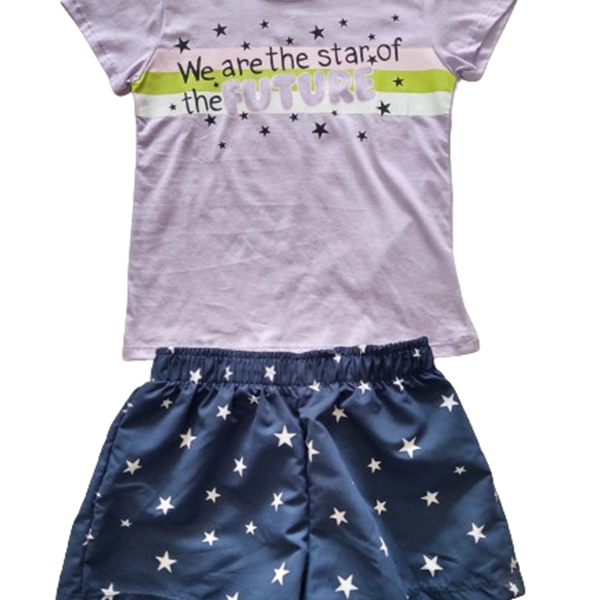 Conjunto Inf Menina Blusa e Short Rovitex TAM 10