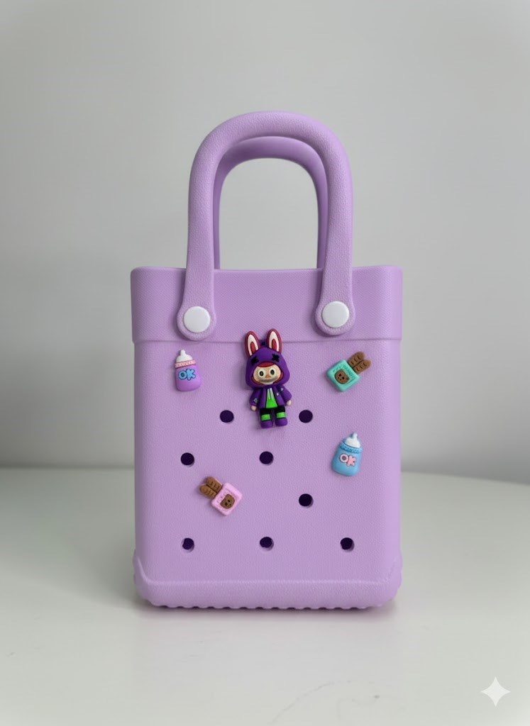 Bolsa Eva Impermeável Colorida Praia Passeio Com Furos A05