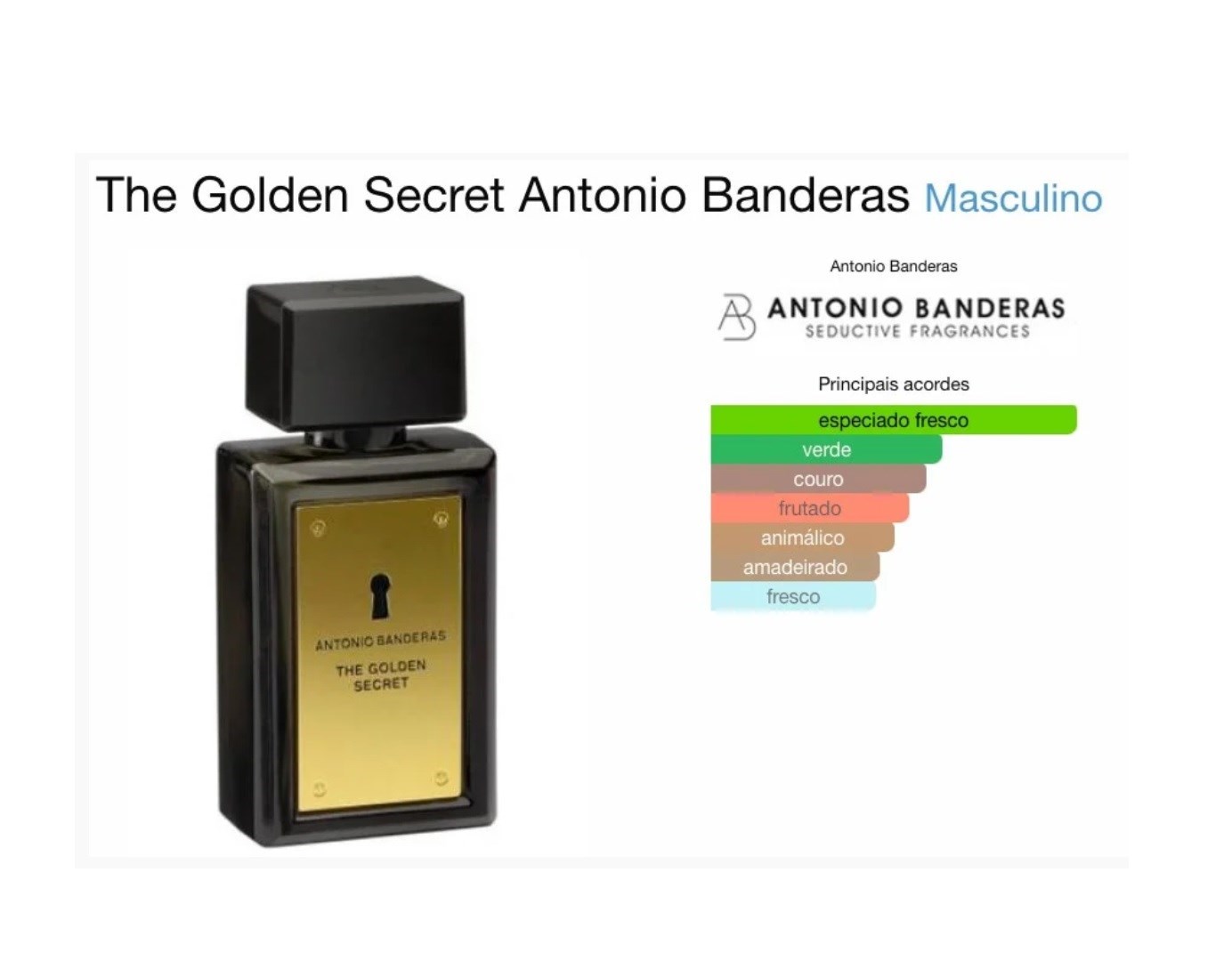 Perfume Antonio Banderas Golden Masculino 100ml