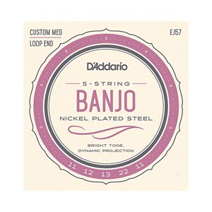 Encordoamento Banjo D'Addario 5C EJ57 Níquel 0.11 - EC0138