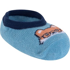 Meia Bebe Masculino Raposa Antiderrapante Pimpolho 16 a 20