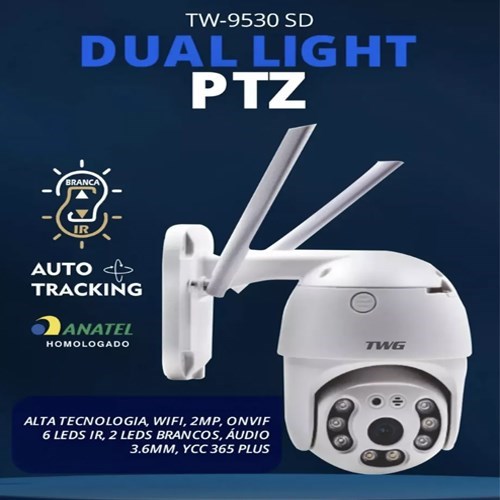 Câmera Ip Giratória 2 Mp 1080p Zoom Óptico 4x TWG Tw-9550 Sd