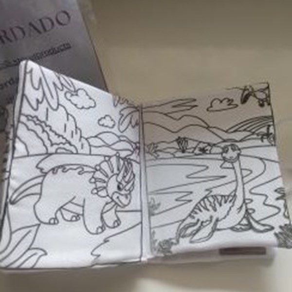 Livro de Tecido Pintar e Lavar