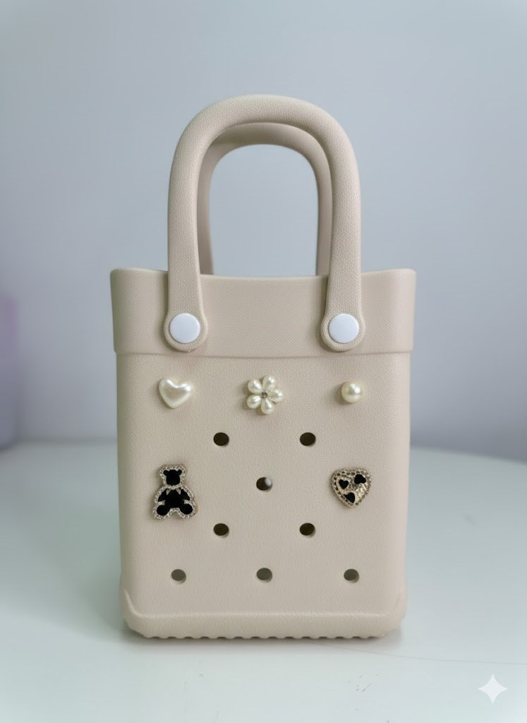 Bolsa Eva Impermeável Colorida Praia Passeio Com Furos A05