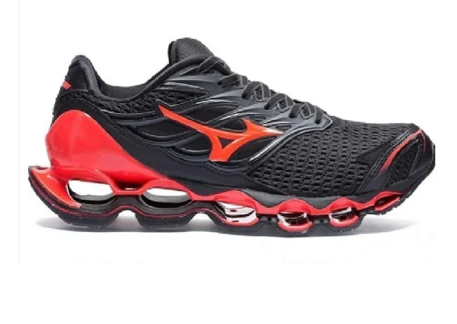 Tênis Mizuno Wave Prophecy XI Preto e Vermelho