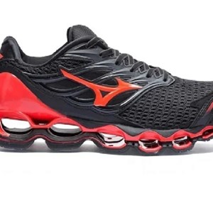 Tênis Mizuno Wave Prophecy XI Preto e Vermelho