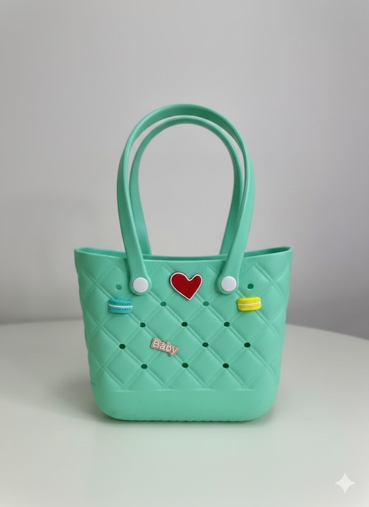 Bolsa Eva Impermeável Colorida Praia Passeio Com Pins A02S