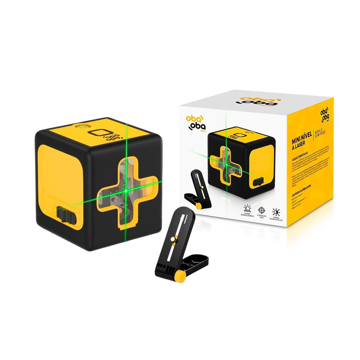 Nível a lazer 20m 2 Linhas Auto Nivelamento Bip Sonoro