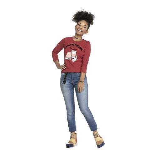 Blusa Infantil Feminina Manga Longa Young TAM 16