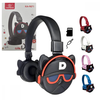 Headphone Infantil Bluetooth Dog Kapbom KA-9871 - Diversão e Conforto com Estilo!