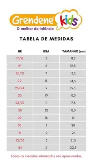 Papete Inf Menina Zaxynina Confete Grendene 17 ao 27