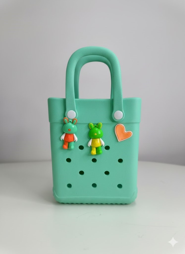 Bolsa Eva Impermeável Colorida Praia Passeio Com Furos A05