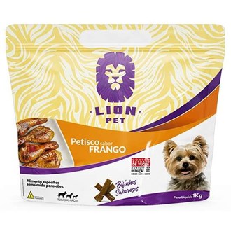Petisco Pet  Bifinho Frango 1kg Lion Pet