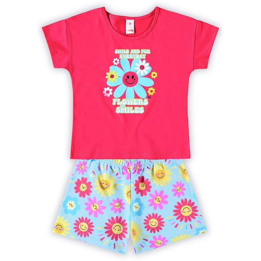 Conjunto Inf Feminino Blusa e Short Marisol 1 ao 8