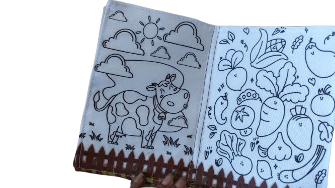 Livro Pintar e Lavar. Animais