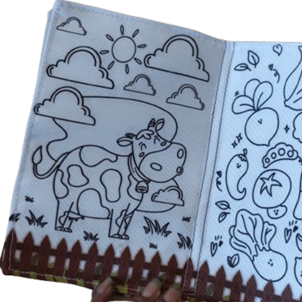 Livro Pintar e Lavar. Animais