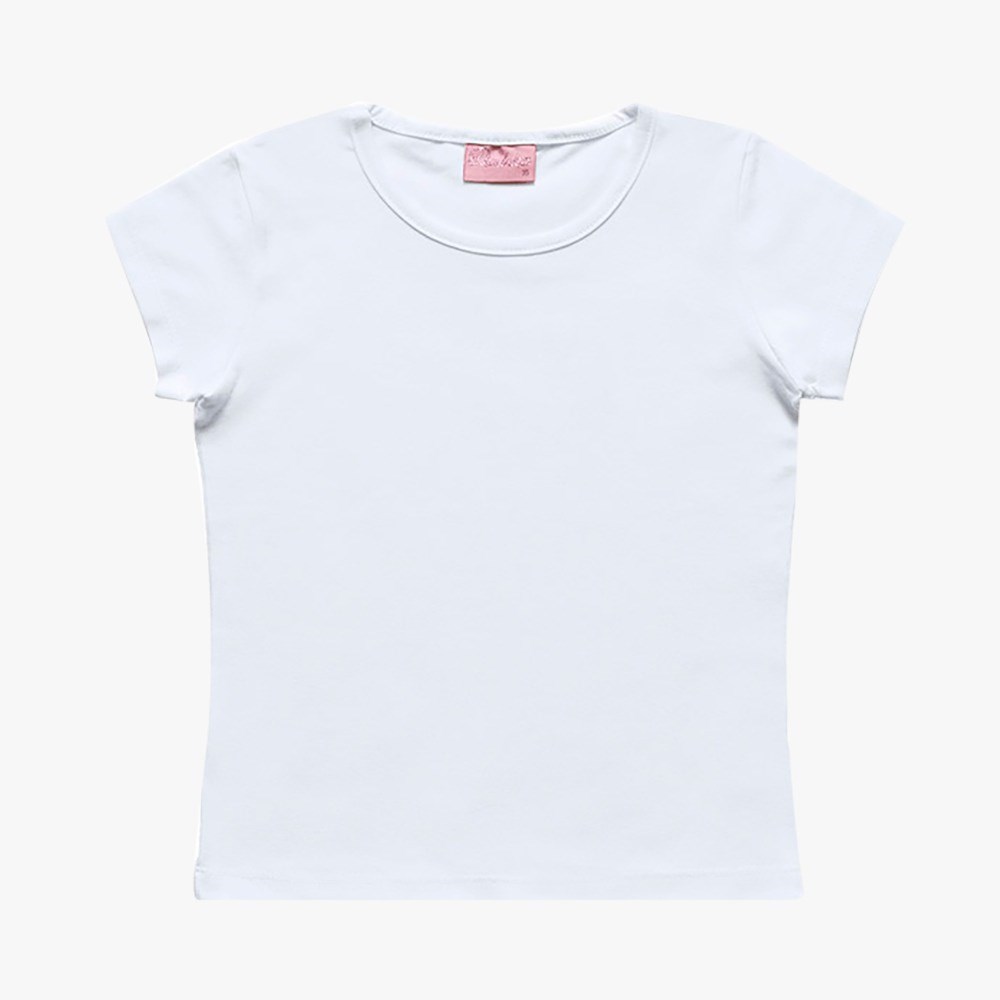 Blusa Infantil Feminina Básica Cotton Duduka TAM 2