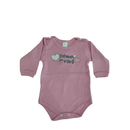 Body Bebe Feminino M Longa Gente Miuda M ao GG