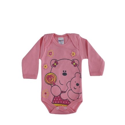 Body Bebe Feminino M Longa Gente Miuda P ao G