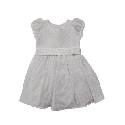 Vestido Infantil Batizado Off White Anjos Baby 1