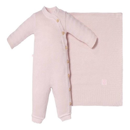 Saída Maternidade Bebê Feminino Rosa Fofinho