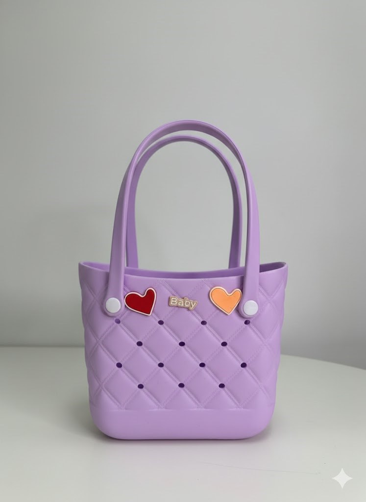 Bolsa Eva Impermeável Colorida Praia Passeio Com Pins A02S