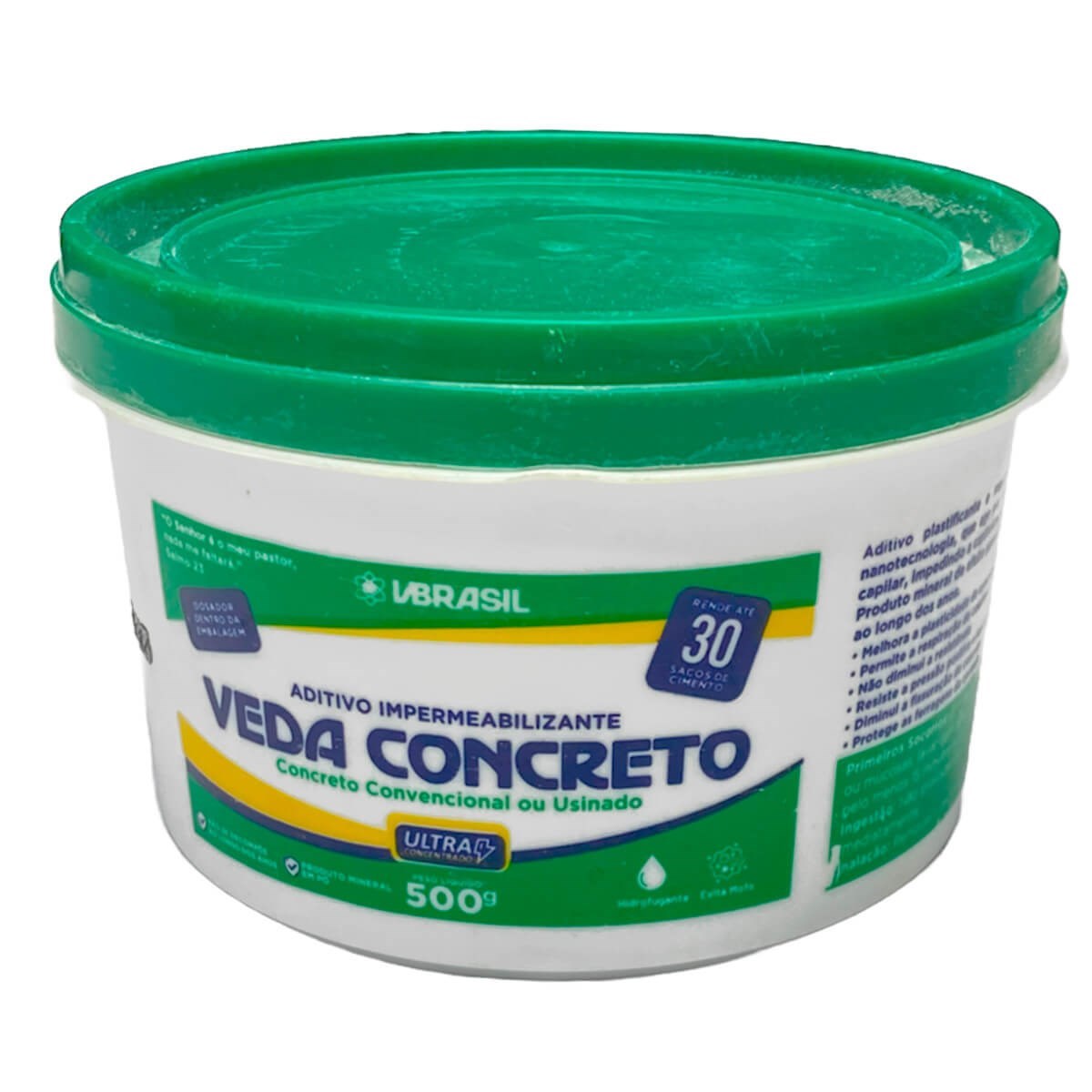 Veda Concreto 500g Aditivo Impermeabilizante para Concreto