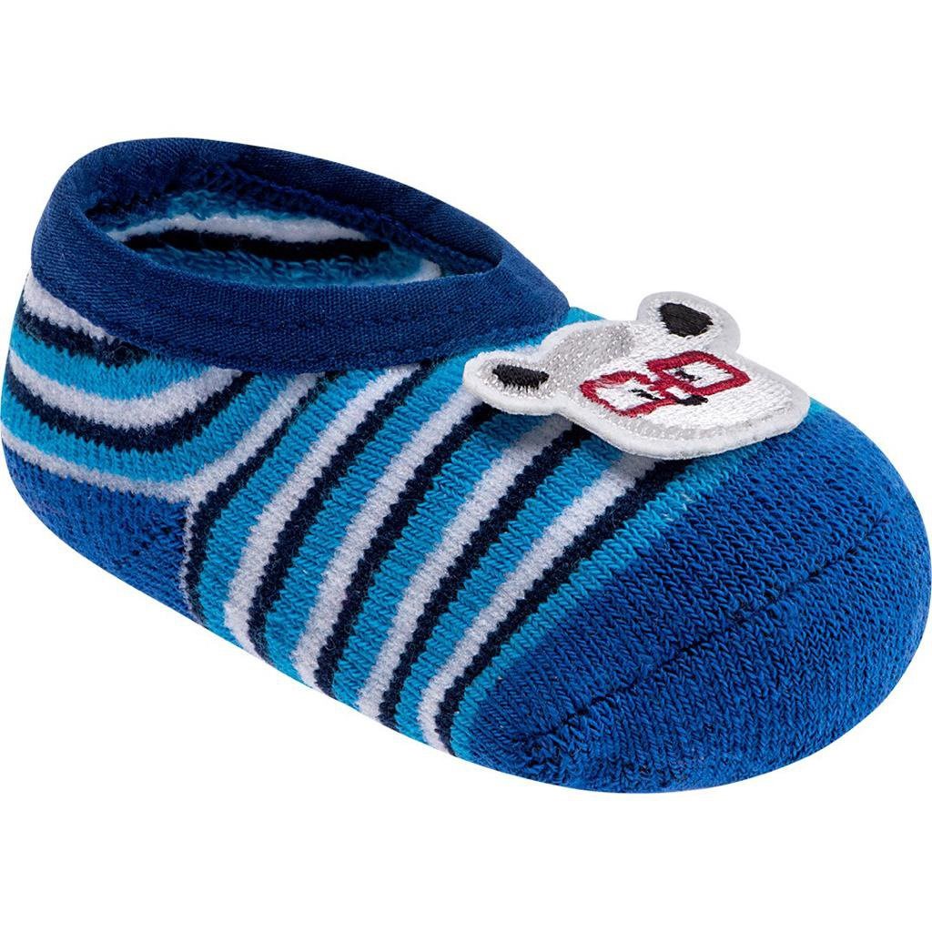 Meia Bebê Masculino Cano Curto Urso Pimpolho 00 a 15