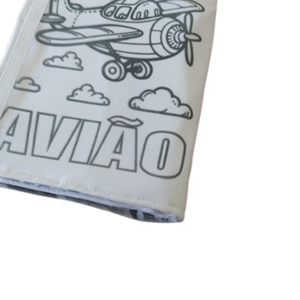 Livro para pintar e depois lavar.