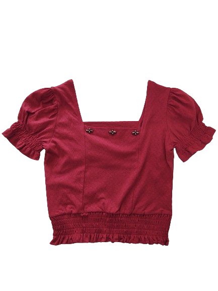 Blusa Cropped Inf Menina Pic Nic 12 ao 18