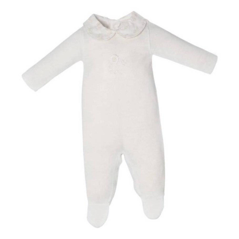 Macacão Bebê Feminino Alice Branco Fofinho