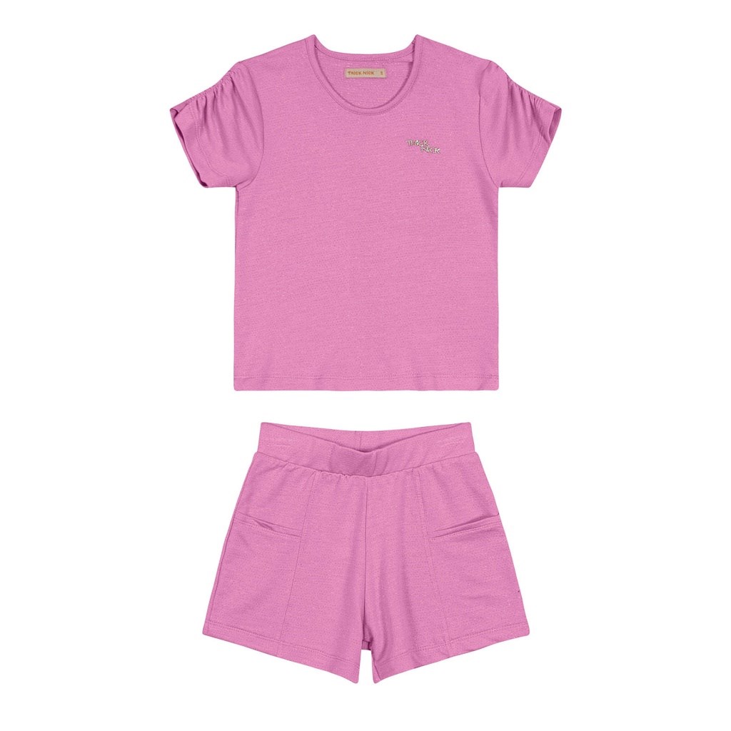 Conjunto Inf Feminino Blusa e Short Trick Nick 10 ao 14
