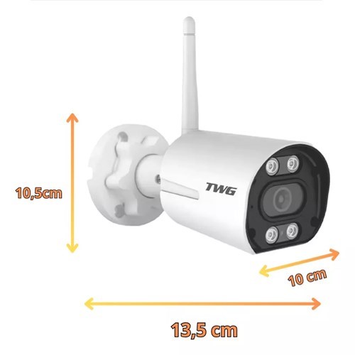 Câmera Bullet Ip Wifi Externa Full Hd 1080p TWG TW 9520