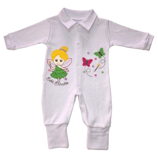 Macacão Bebê Feminino Bordado Bebê Brincalhão