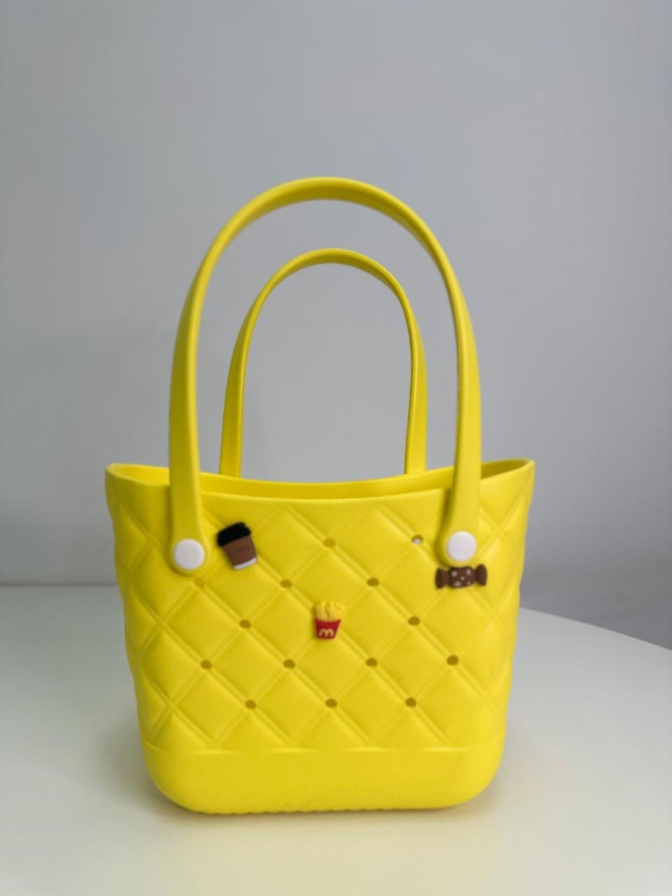 Bolsa Eva Impermeável Colorida Praia Passeio Com Pins A02S