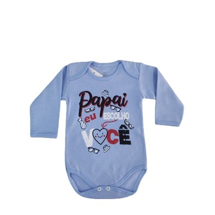 Body Bebe Masculino M Longa Pequenino Baby M ao G