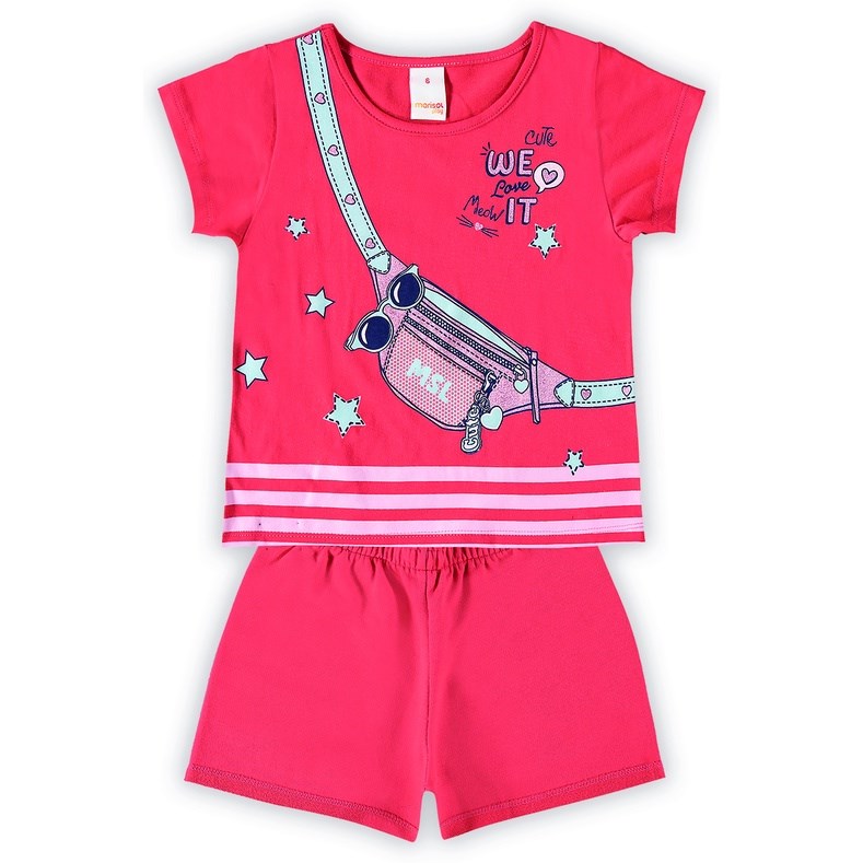 Conjunto Inf Feminino Blusa e Short Marisol 4 ao 16