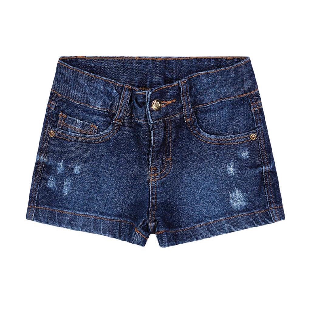 Short Infantil Feminino Jeans Colorittá TAM 1