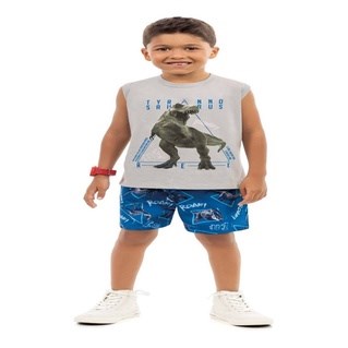 Conjunto Infantil Masculino Regata + Bermuda Kamylus TAM 8